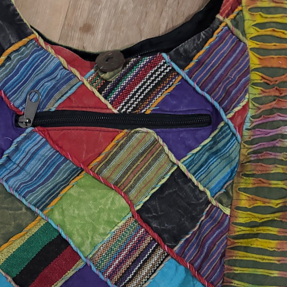 Earthbound Multicolor Patchwork Shoulder Bag - image 3